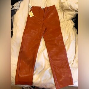Aritzia Melina Pant in Red